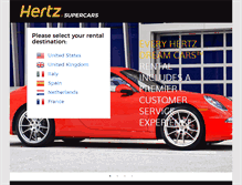 Tablet Screenshot of hertzsupercars.com
